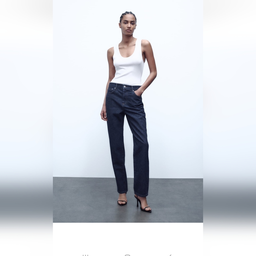 MID-RISE ZW STRAIGHT CUT LOOSEFIT JEANS BLUEREF | 6840/059